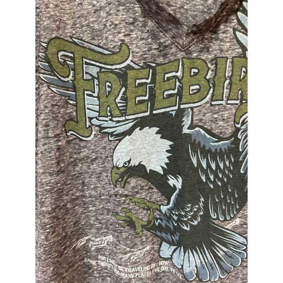 Lyric Free Bird t shirt womens size XL grey graphic music band tour - Picture 2 of 6